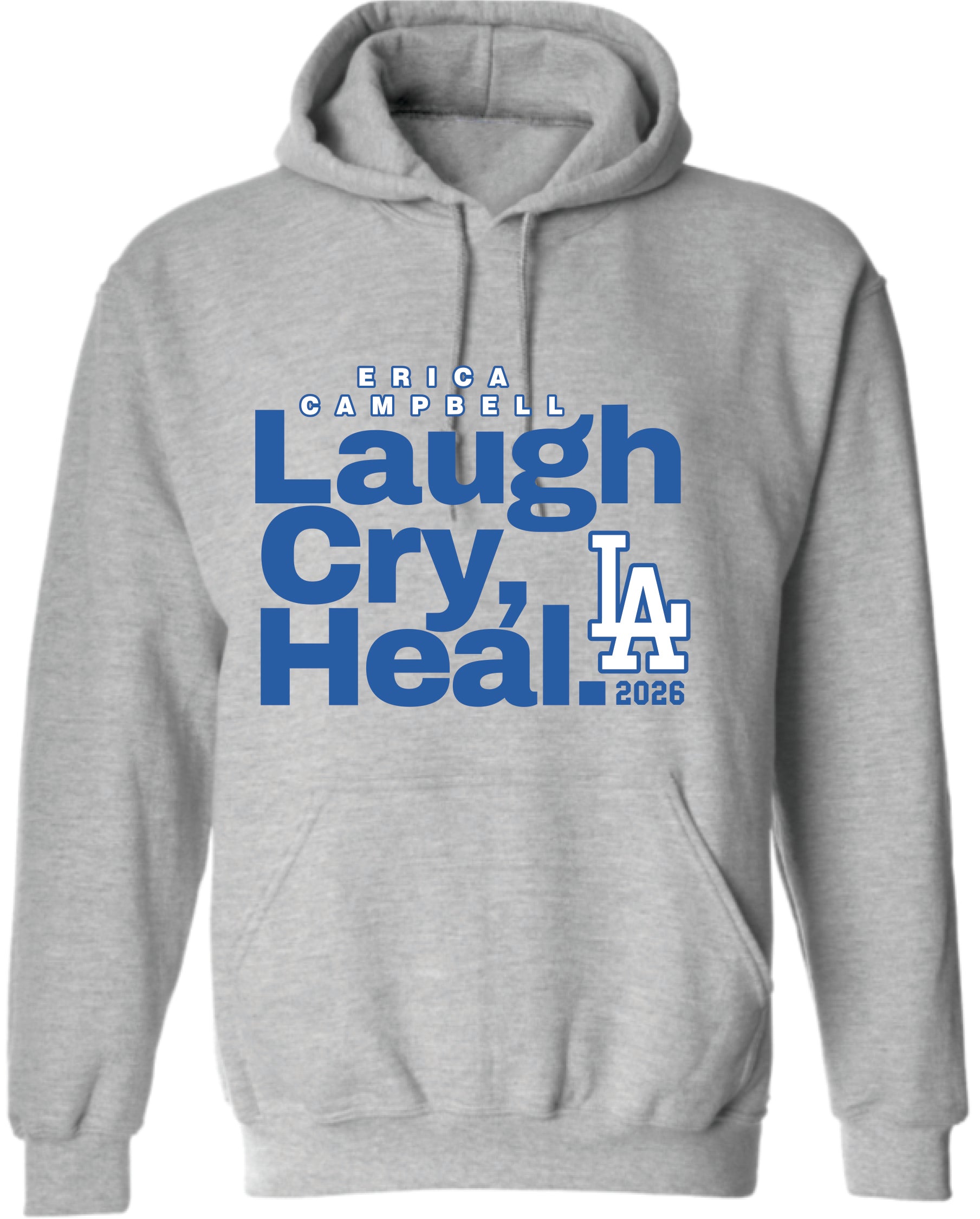 Laugh, Cry, Heal (LA) – Grey Hoodie product photo